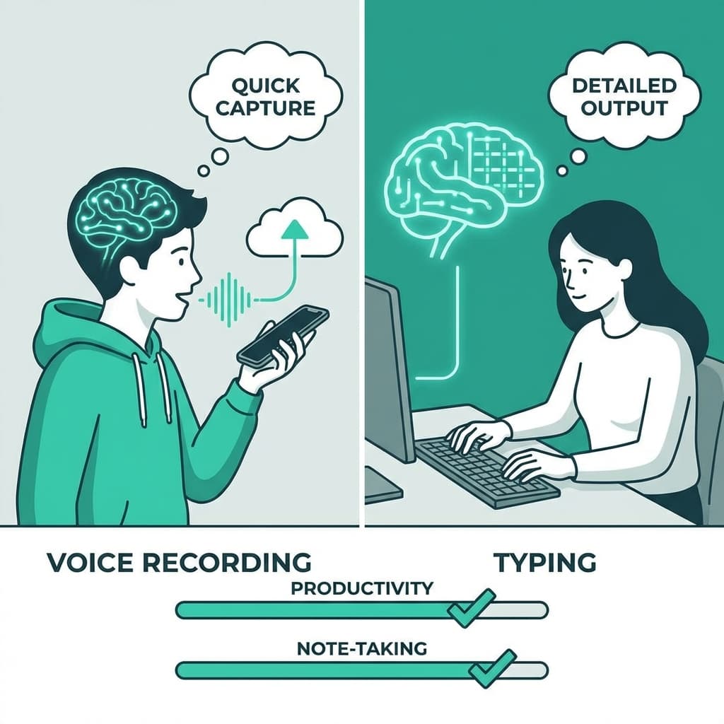 Voice Notes vs. Typed Notes: What Research Says About Retention